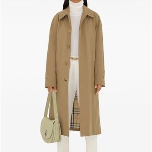 Authentic Vintage 90s Burberry Camden Car Coat Trench Coat XL Wool Liner Tan